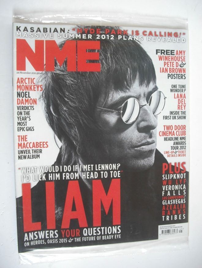 NME magazine - Liam Gallagher cover (12 November 2011)
