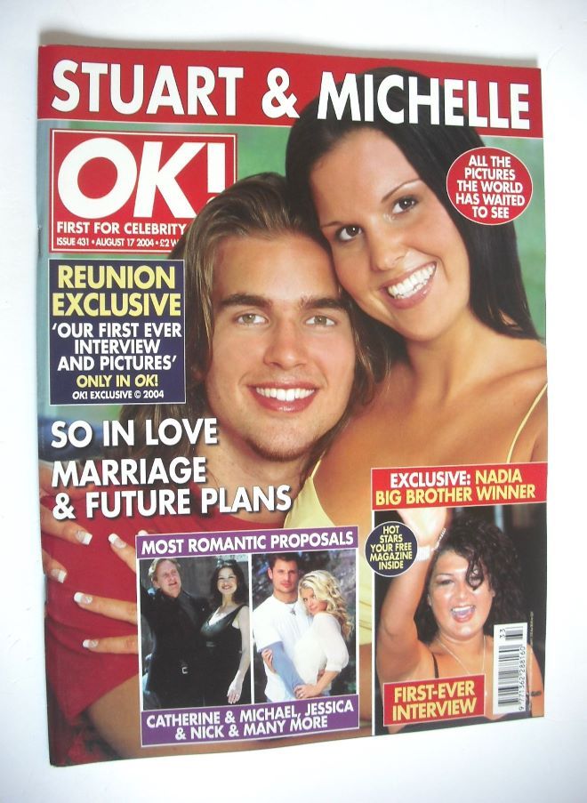 OK! magazine - Stuart Wilson and Michelle Bass cover (17 August 2004 - Issue 431)