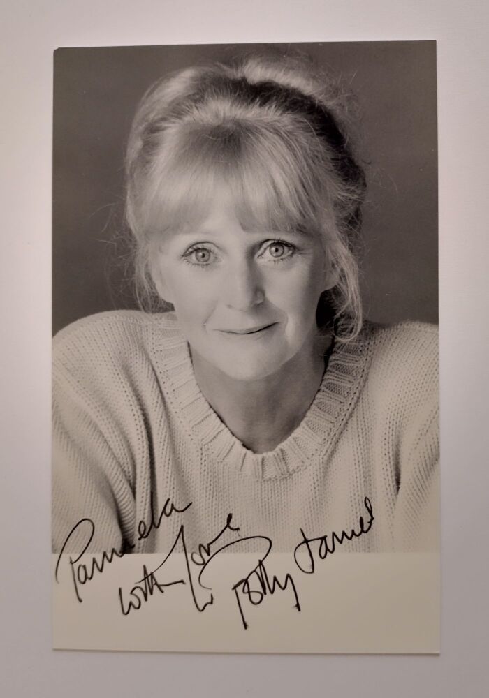 Polly James autograph (hand-signed photograph)