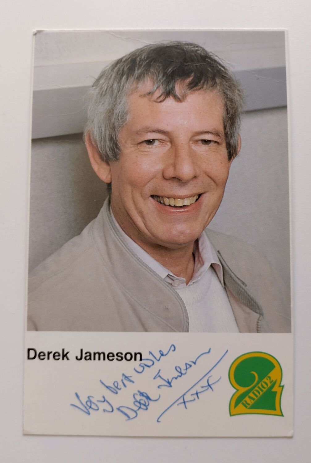 Derek Jameson autograph (hand-signed photograph)