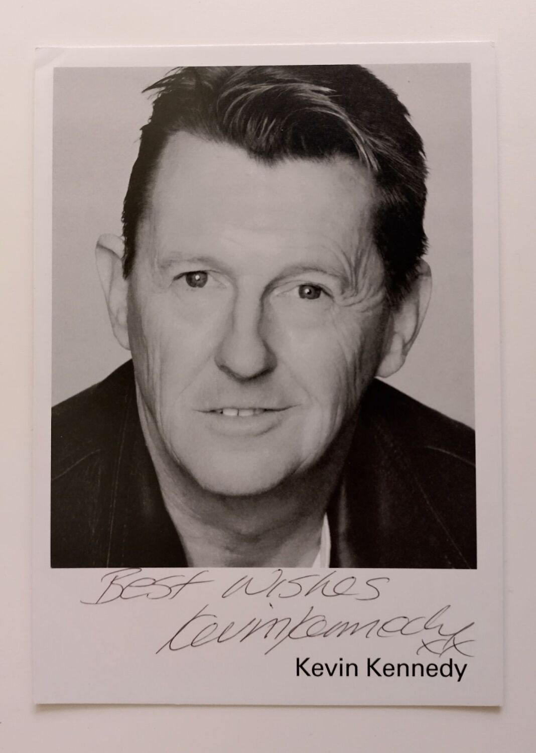 Kevin Kennedy autograph (hand-signed photograph)