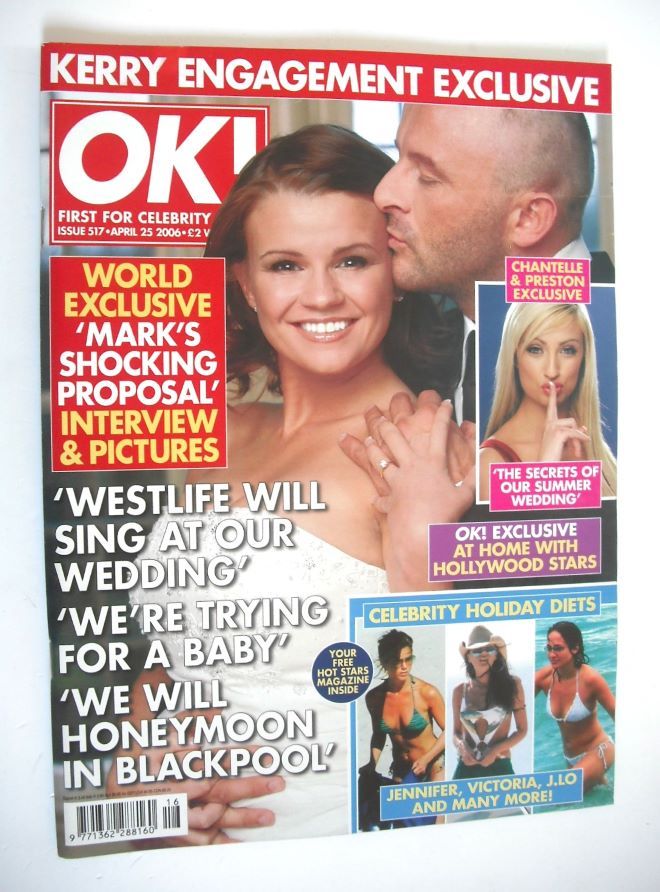OK! magazine - Kerry Katona and Mark Croft cover (25 April 2006 - Issue 517)