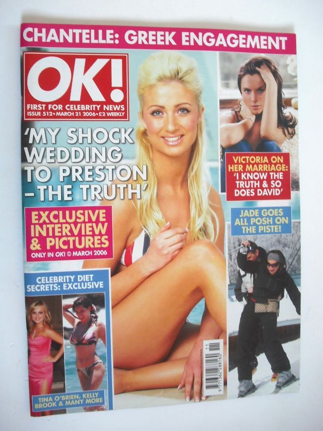 OK! magazine - Chantelle Houghton cover (21 March 2006 - Issue 512)