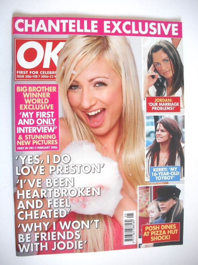 OK! magazine - Chantelle Houghton cover (7 February 2006 - Issue 506)