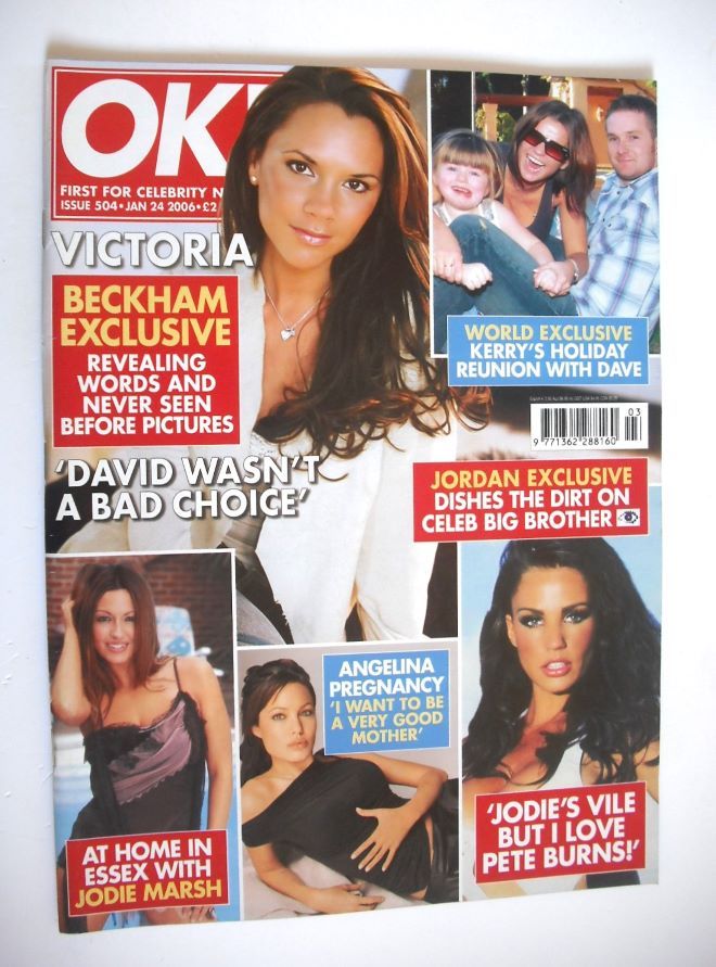 OK! magazine - Victoria Beckham cover (24 January 2006 - Issue 504)