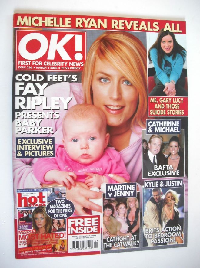 OK! magazine - Fay Ripley cover (4 March 2003 - Issue 356)