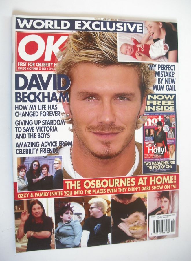 OK! magazine - David Beckham cover (20 November 2002 - Issue 342)