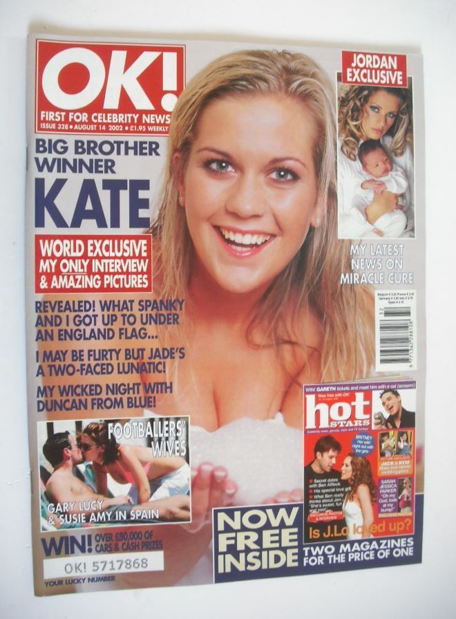 <!--2002-08-14-->OK! magazine - Kate Lawler cover (14 August 2002 - Issue 3