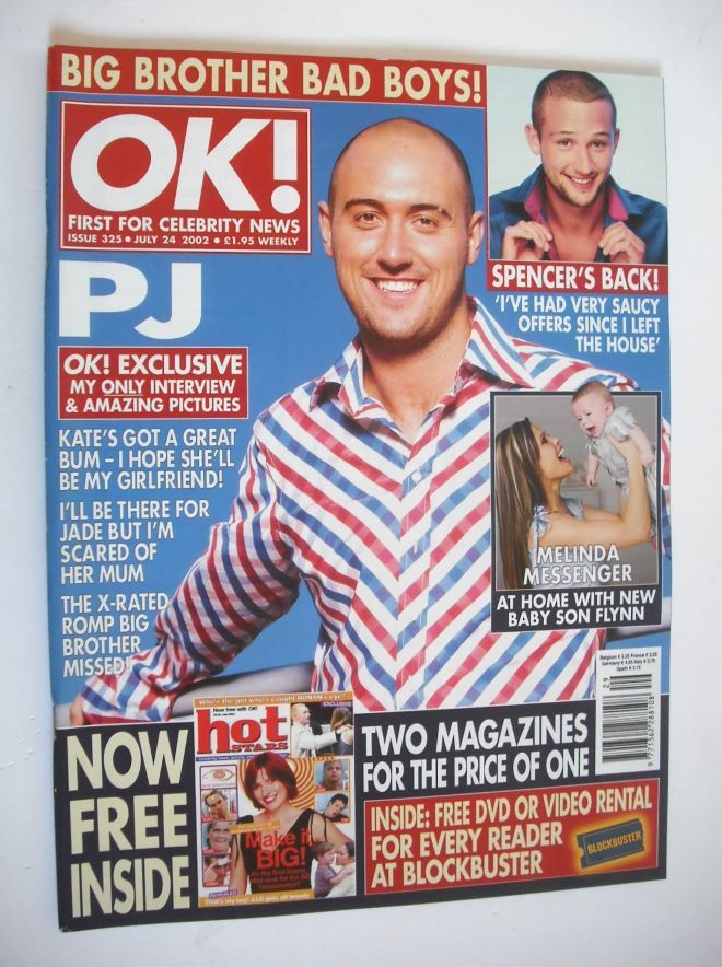<!--2002-07-24-->OK! magazine - PJ Ellis cover (24 July 2002 - Issue 325)