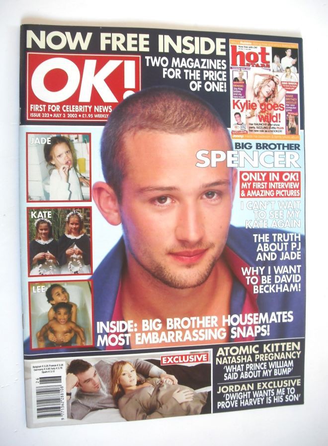 <!--2002-07-03-->OK! magazine - Spencer Smith cover (3 July 2002 - Issue 32
