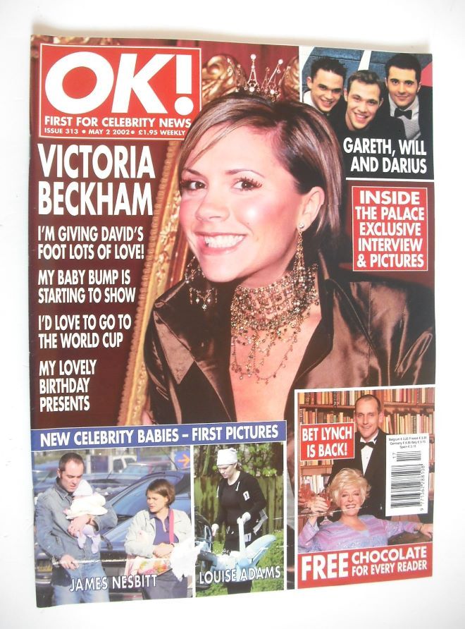 OK! magazine - Victoria Beckham cover (2 May 2002 - Issue 313)