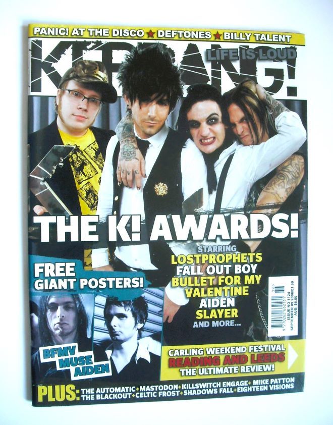 Kerrang magazine - K Awards 2006 cover (9 September 2006 - Issue 1124)