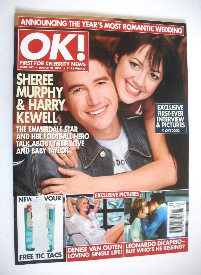 OK! magazine - Sheree Murphy and Harry Kewell cover (21 March 2002 - Issue 307)