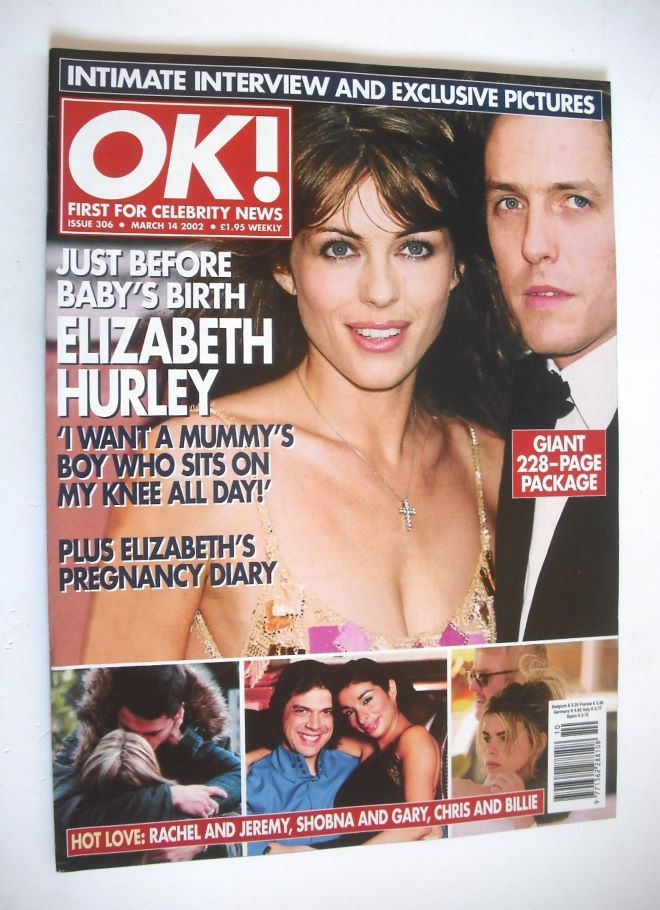 OK! magazine - Liz Hurley and Hugh Grant cover (14 March 2002 - Issue 306)