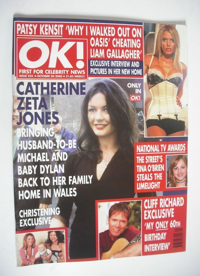 OK! magazine - Catherine Zeta Jones cover (20 October 2000 - Issue 235)