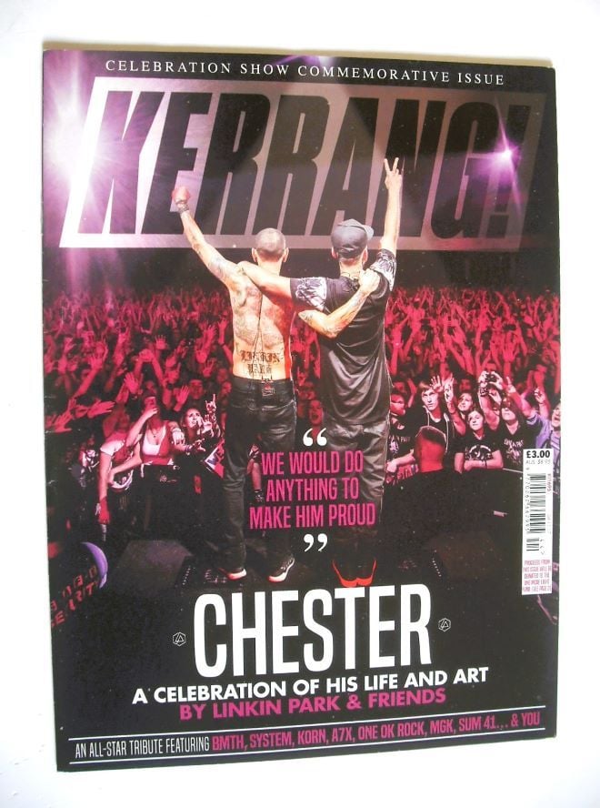 Kerrang magazine - Chester Bennington cover (4 November 2017 - Issue 1695)