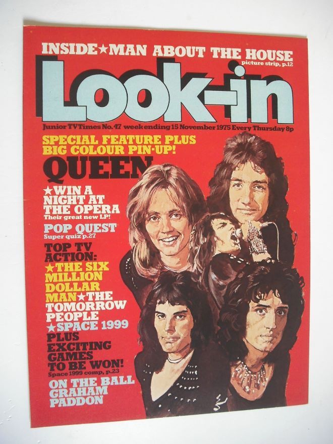 Look In magazine - Queen cover (15 November 1975)