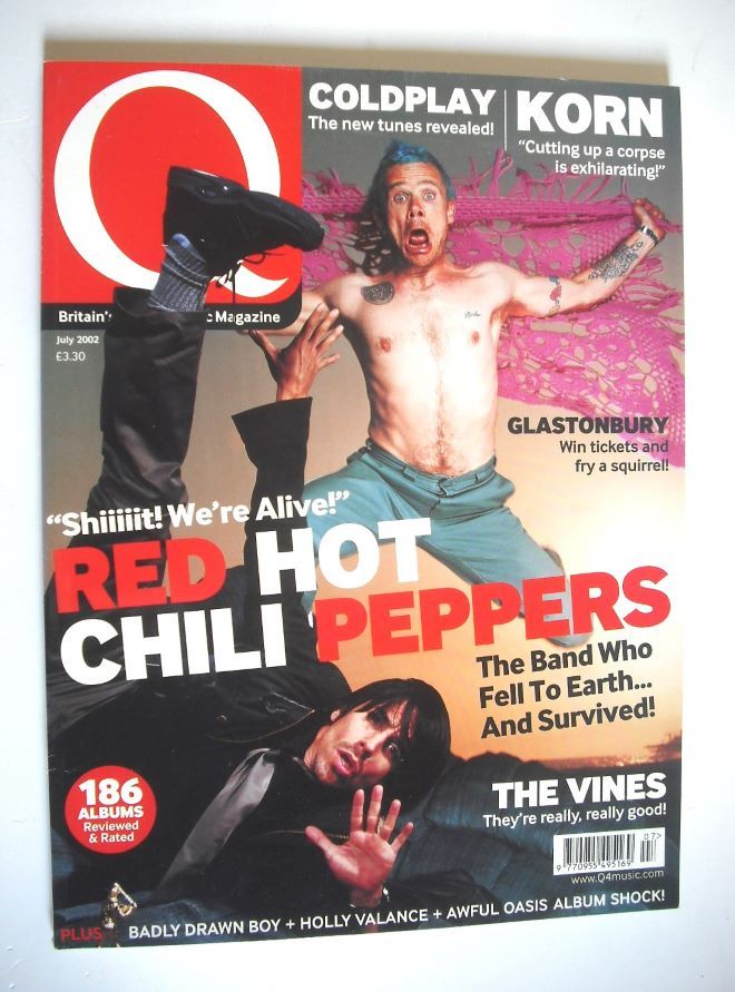 Q magazine - Red Hot Chili Peppers cover (July 2002)