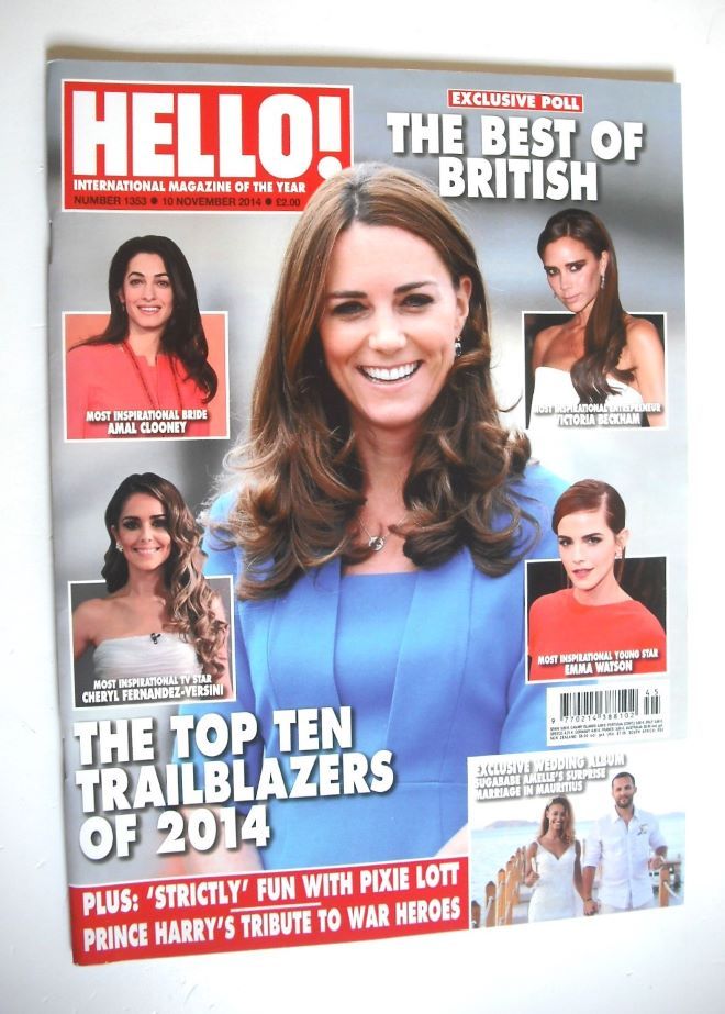 Hello! magazine - The Duchess of Cambridge cover (10 November 2014 - Issue 1353)
