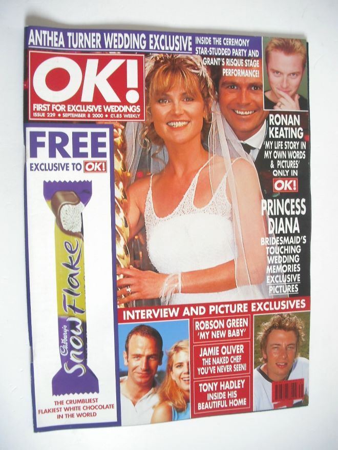 OK! magazine - Anthea Turner and Grant Bovey cover (8 September 2000 - Issue 229)
