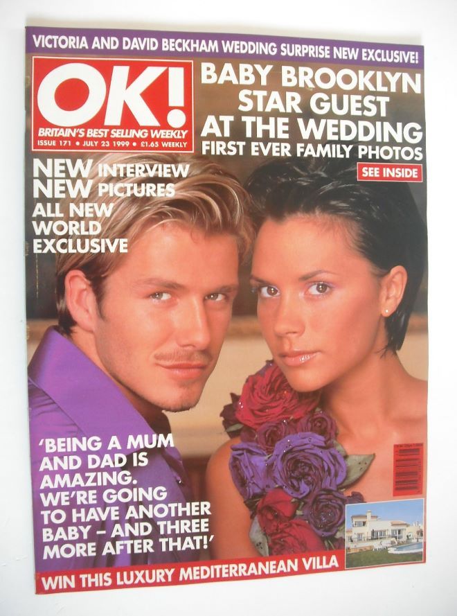 OK! magazine - David and Victoria Beckham cover (23 July 1999 - Issue 171)