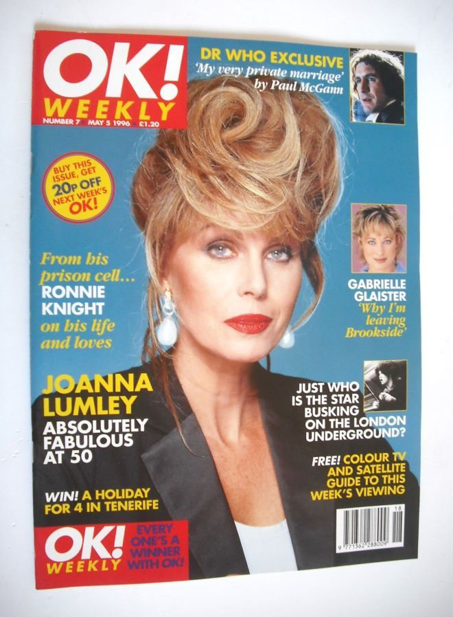 OK! magazine - Joanna Lumley cover (5 May 1996 - Issue 7)