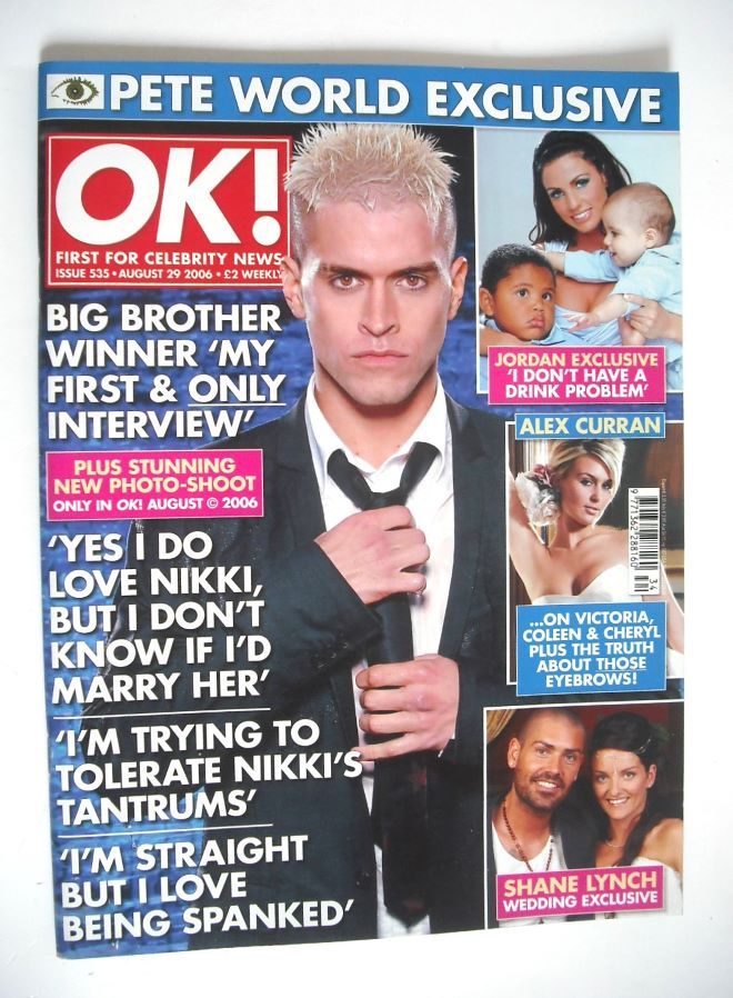 OK! magazine - Pete Bennett cover (29 August 2006 - Issue 535)