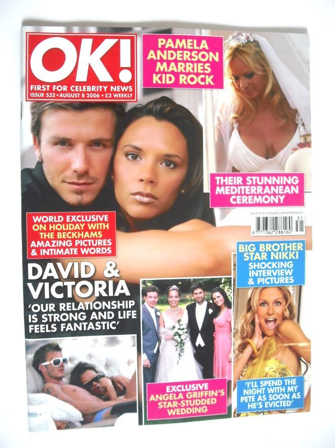 OK! magazine - David and Victoria Beckham cover (8 August 2006 - Issue 532)