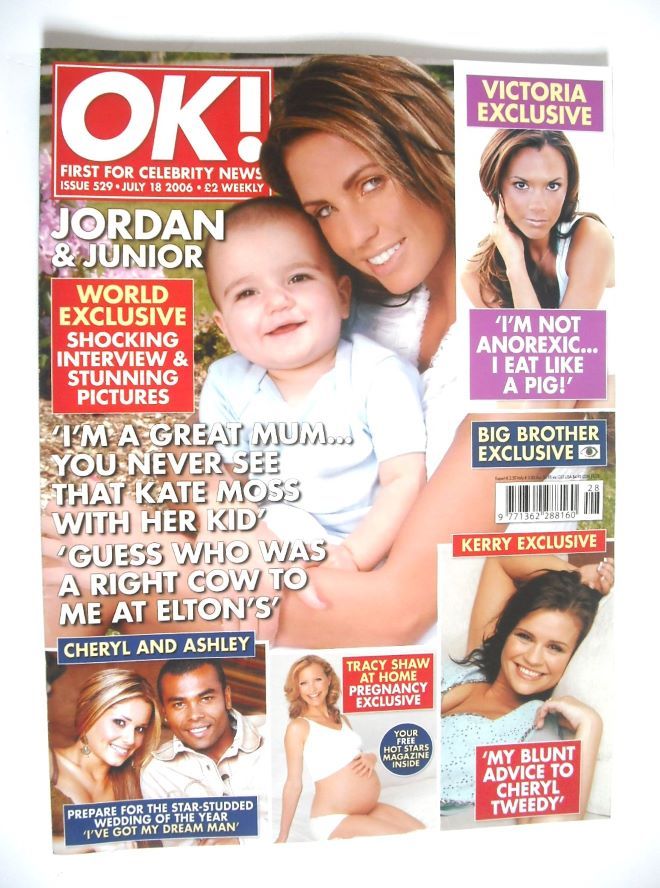 OK! magazine - Jordan and Junior cover (18 July 2006 - Issue 529)