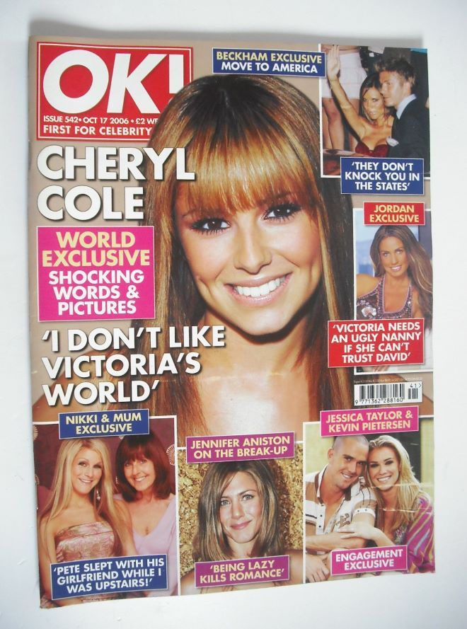 OK! magazine - Cheryl Cole cover (17 October 2006 - Issue 542)