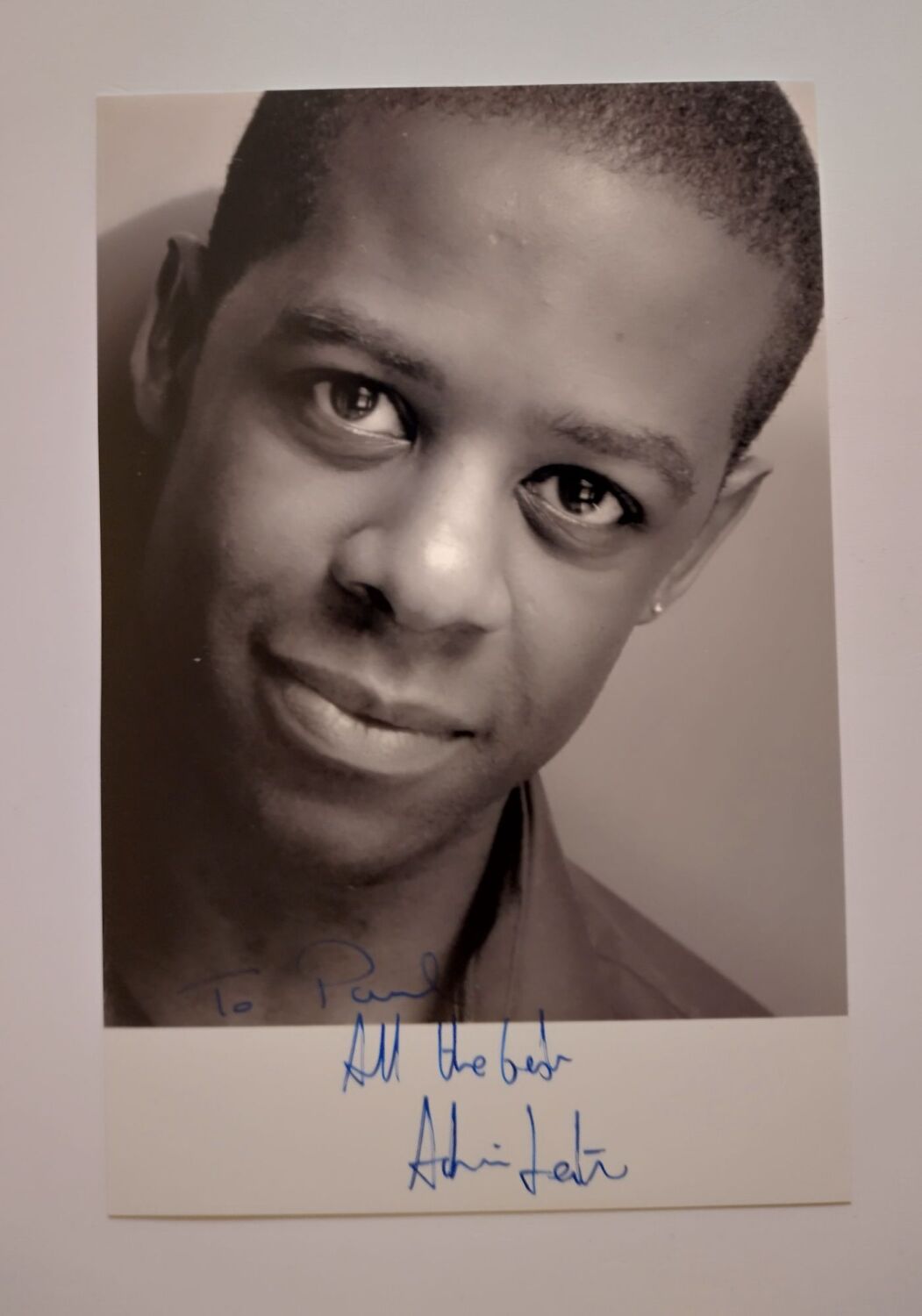 Adrian Lester autograph (hand-signed photograph)