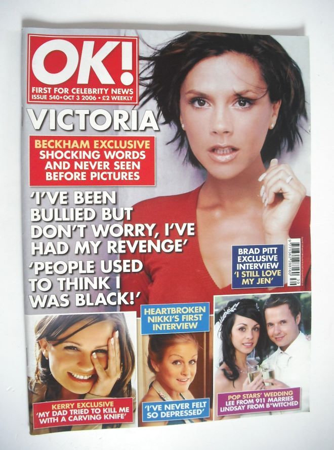 OK! magazine - Victoria Beckham cover (3 October 2006 - Issue 540)