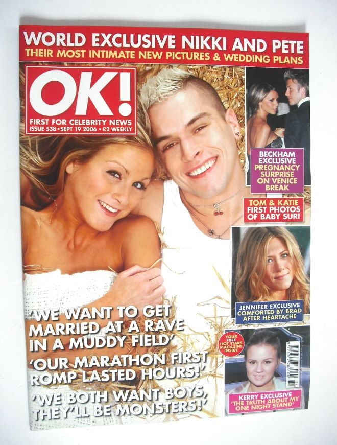 OK! magazine - Nikki Grahame and Pete Bennett cover (19 September 2006 - Issue 538)