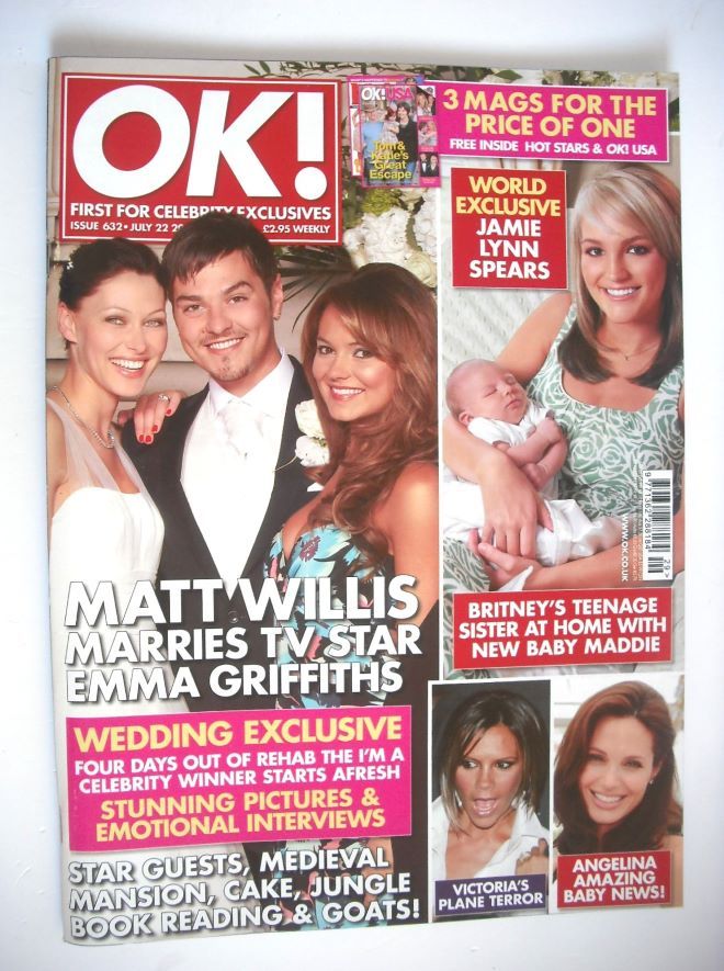 OK! magazine - Matt Willis & Emma Griffiths wedding cover (22 July 2008 - Issue 632)
