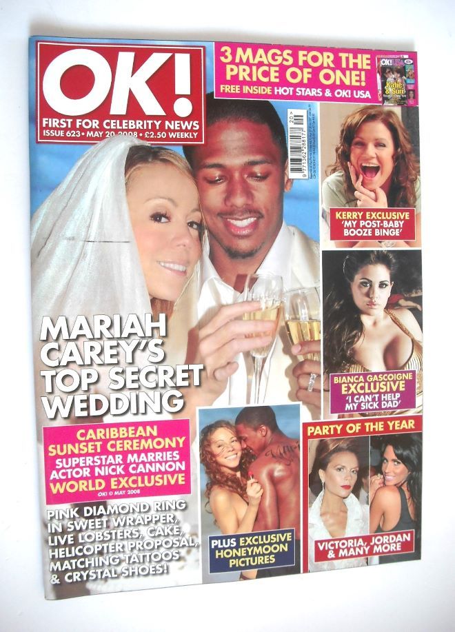 OK! magazine - Mariah Carey wedding cover (20 May 2008 - Issue 623)
