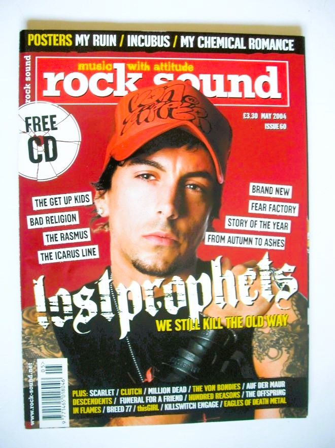 Rock Sound magazine - Ian Watkins cover (May 2004)