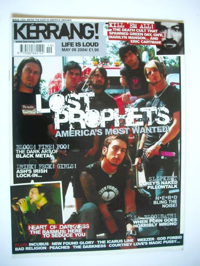 Kerrang magazine - Lostprophets cover (8 May 2004 - Issue 1004)