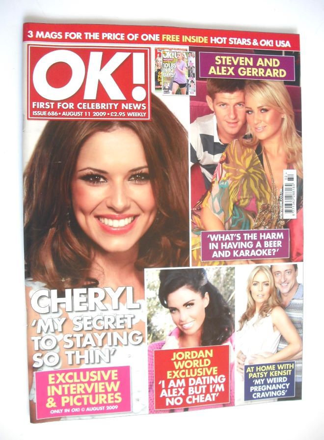 OK! magazine - Cheryl Cole cover (11 August 2009 - Issue 686)