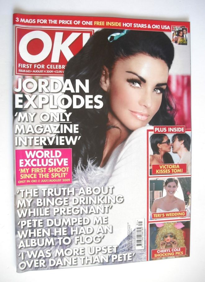 OK! magazine - Jordan cover (4 August 2009 - Issue 685)