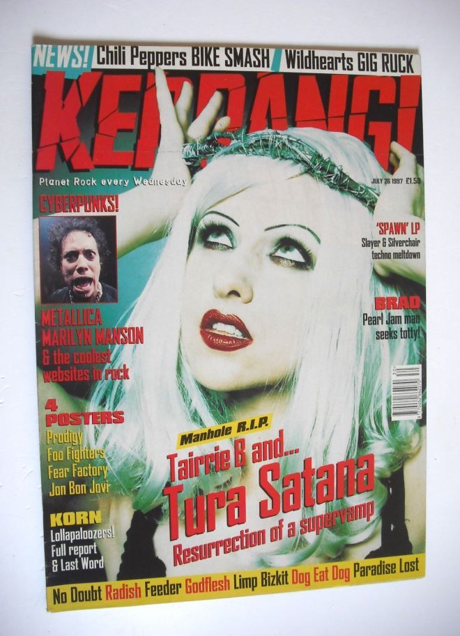 Kerrang magazine - Tairrie B cover (26 July 1997 - Issue 658)