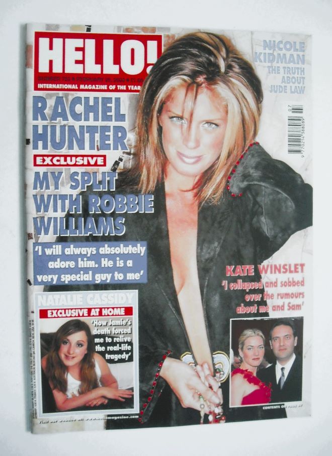 <!--2003-02-25-->Hello! magazine - Rachel Hunter cover (25 February 2003 - 
