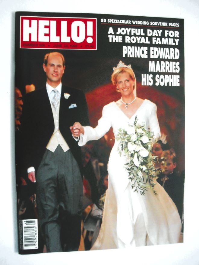 Hello! magazine - Prince Edwards and Sophie Rhys-Jones wedding cover (29 June 1999 - Issue 566)