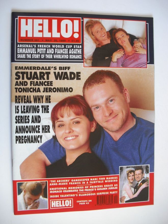 Hello! magazine - Stuart Wade and Tonicha Jeronimo cover (25 May 1999 - Issue 561)