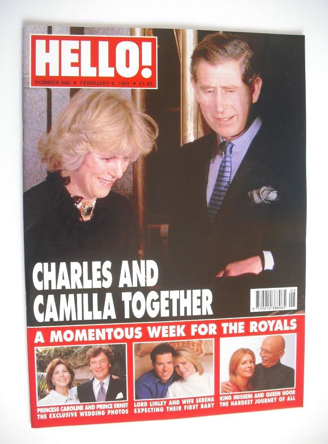 Hello! magazine - Prince Charles and Camilla cover (6 February 1999 - Issue 546)