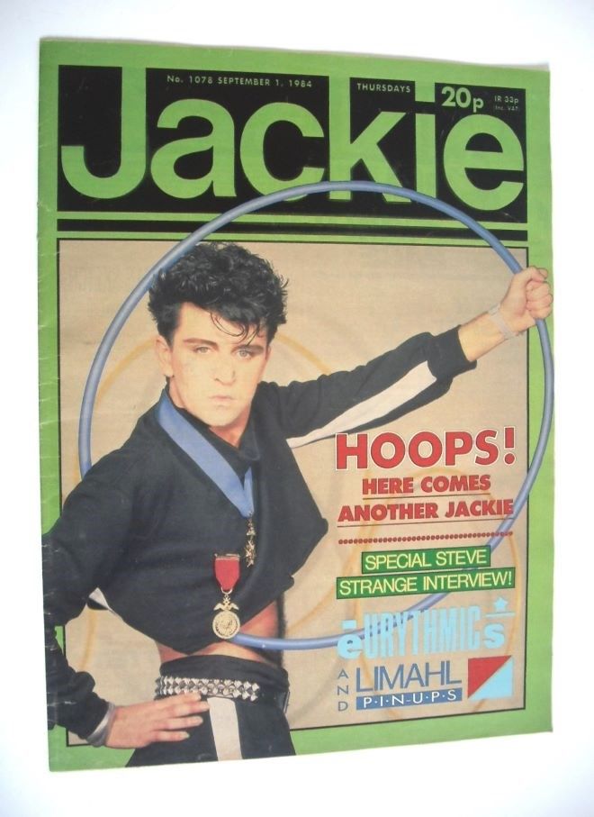 Jackie magazine - 1 September 1984 (Issue 1078 - Steve Strange cover)