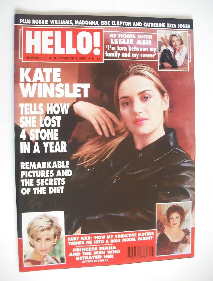 Hello! magazine - Kate Winslet cover (4 September 2001 - Issue 678)