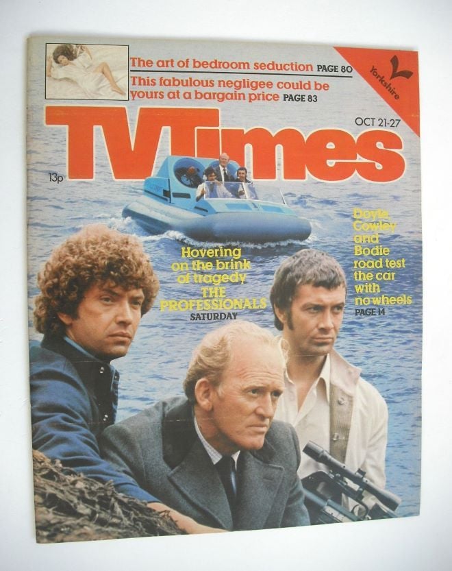 <!--1978-10-21-->TV Times magazine - The Professionals cover (21-27 October