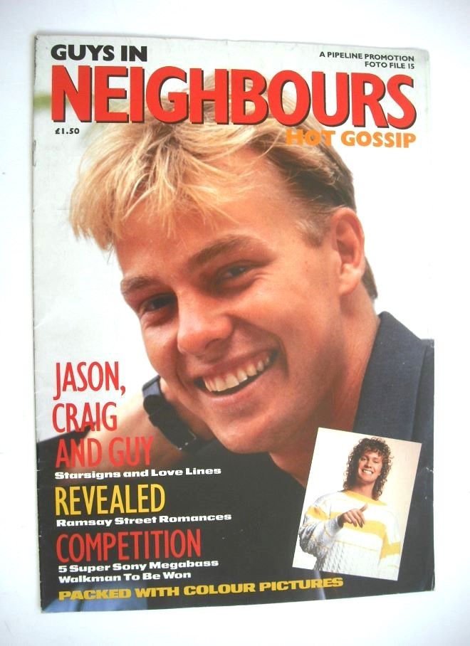 Guys In Neighbours Hot Gossip magazine - Jason Donovan cover (1989)
