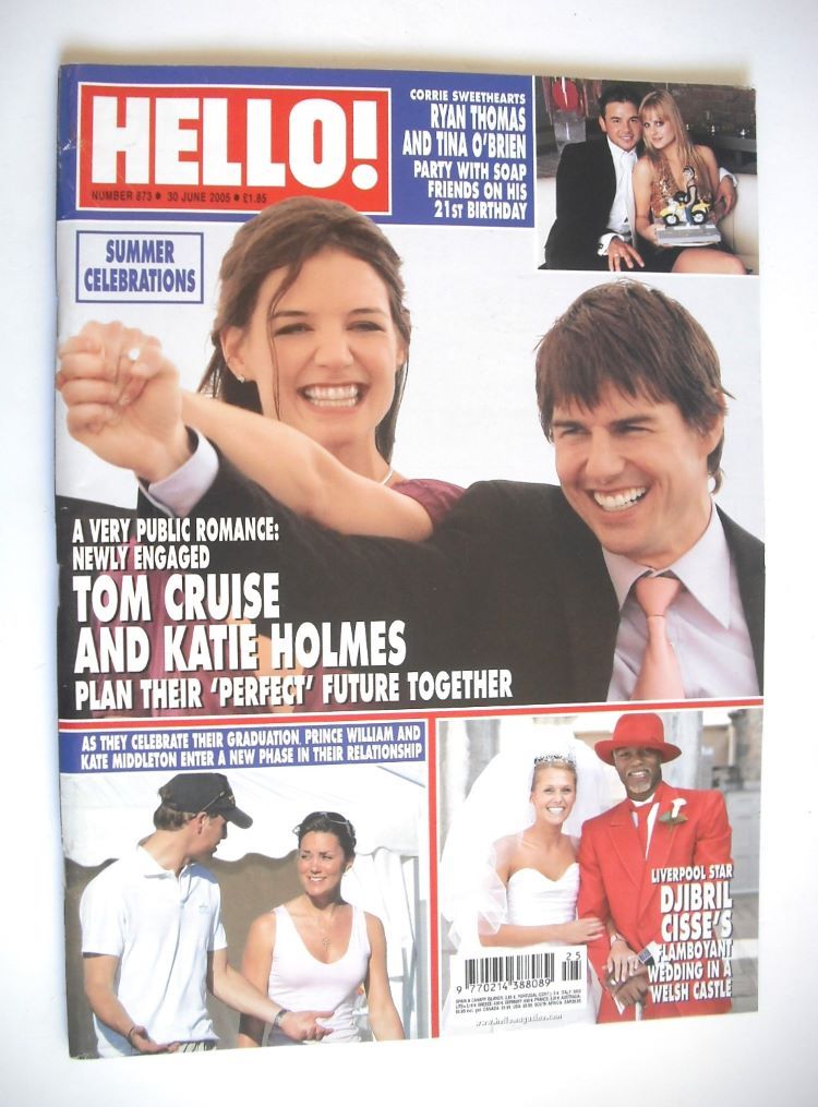 Hello! magazine - Tom Cruise and Katie Holmes cover (30 June 2005 - Issue 873)