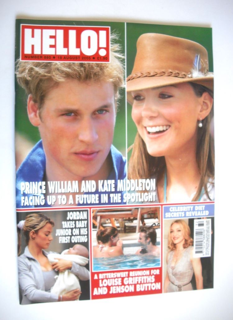 Hello! magazine - Prince William and Kate Middleton cover (18 August 2005 - Issue 880)